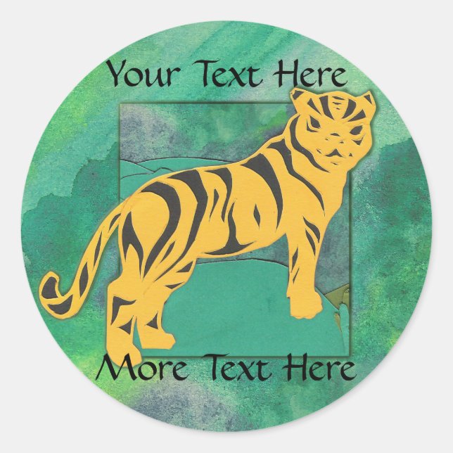 Pegatinas de tigres (Anverso)