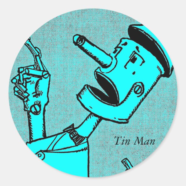 Pegatinas de Tin Man (Anverso)
