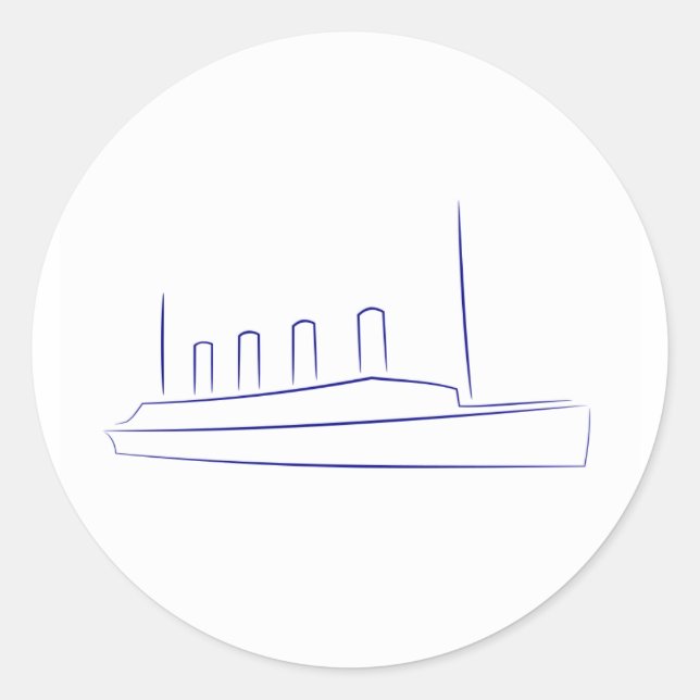 Pegatinas de Titanic (Anverso)