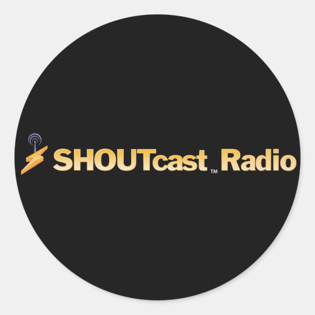 PEGATINAS de títulos de SHOUTcast (Anverso)