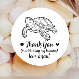 Pegatinas de tortuga de mascota personalizadas par
