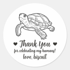 Pegatinas de tortuga de mascota personalizadas par