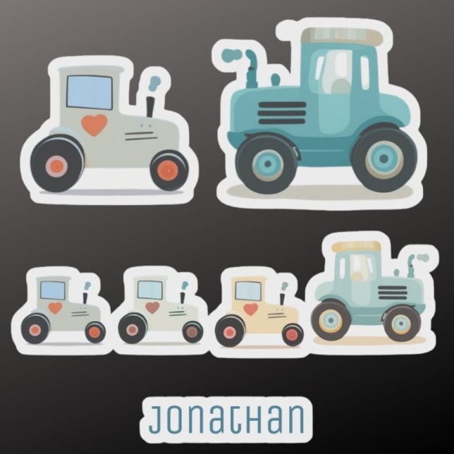 Pegatinas de Tractor Adorables para Niños  (Subido por el creador)