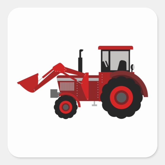 Pegatinas de Tractor Square (Anverso)