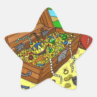 Pegatinas de Treasure Star para bolsas de regalo d