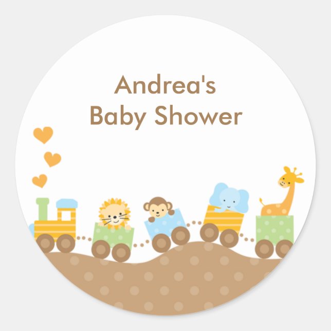 Pegatinas de Tren Animal (Anverso)