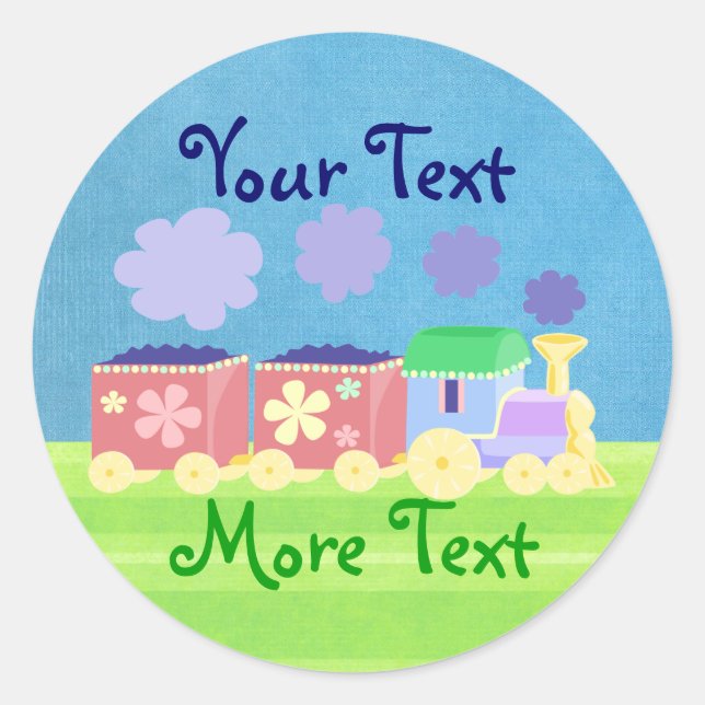 Pegatinas de Tren Bebé (Anverso)