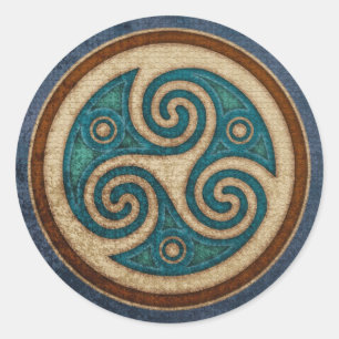 Pegatinas de Triskele Oscuro