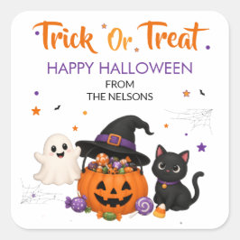Pegatinas de Truco o Truco para Bolsas de Hallowee