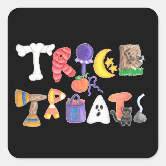 Pegatinas de trucos o tratados