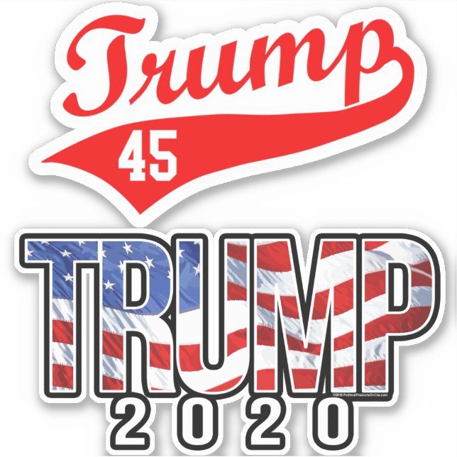 Pegatinas de Trump 2020 declaran pegatinas para pa (Anverso)