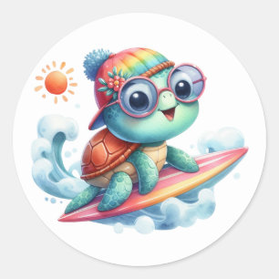 Pegatinas de Tutle de Surf