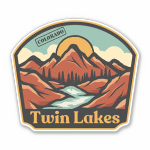 Pegatinas de Twin Lakes, Colorado
