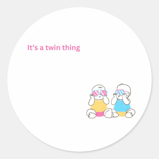 Pegatinas de Twin Thing (Anverso)