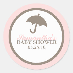 Pegatinas de Umbrella Baby Shower
