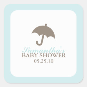 Pegatinas de Umbrella Baby Shower