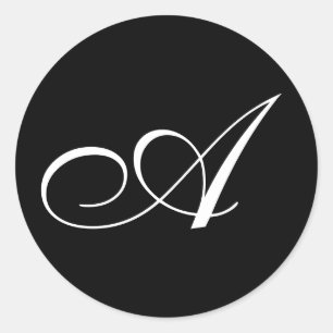 Pegatinas de un monograma