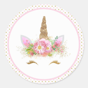 Pegatinas de Unicorn Face Unicorn