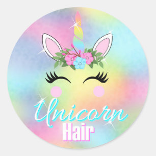 Pegatinas de Unicorn, Unicorn Hair, simpatizantes 