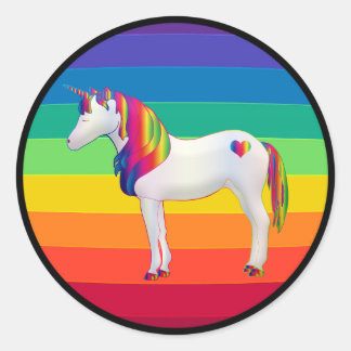 Pegatinas de Unicornio Arcoíris