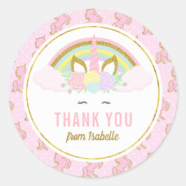 Pegatinas de Unicornio arcoiris mágicos