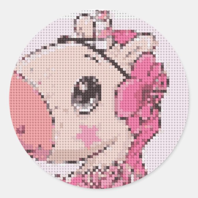 Pegatinas de Unicornio Blossom Belle  (Anverso)