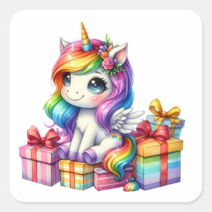 Pegatinas de unicornio de bonito