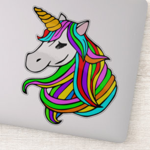 Pegatinas de unicornio para pared, teléfono, lapto