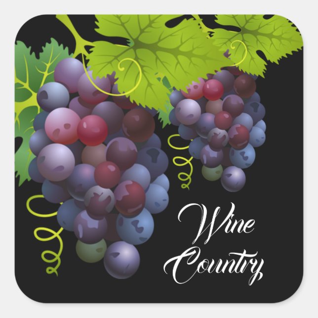 Pegatinas de uvas (Anverso)