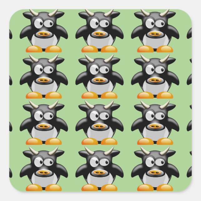 pegatinas de vaca lunar (Anverso)