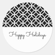 Pegatinas de vacaciones de diamantes de clase negr