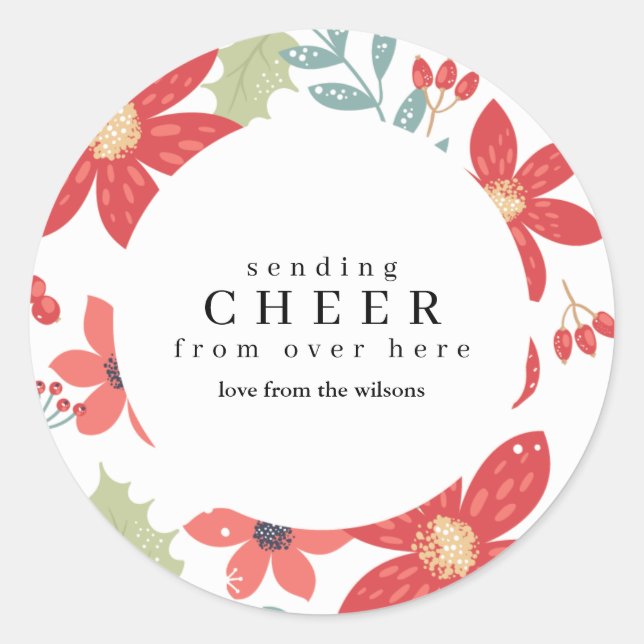 Pegatinas de vacaciones de distanciamiento social (Anverso)