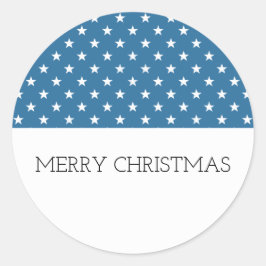 Pegatinas de vacaciones de estrellas azules