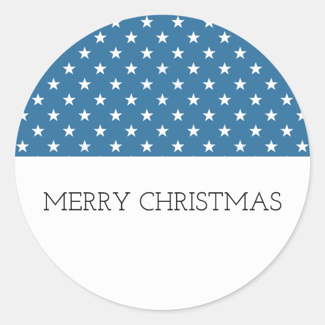 Pegatinas de vacaciones de estrellas azules (Anverso)