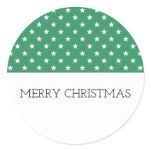 Pegatinas de vacaciones de estrellas verdes