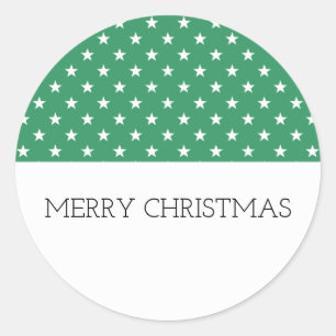 Pegatinas de vacaciones de estrellas verdes
