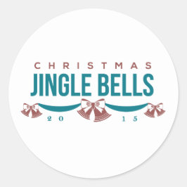 pegatinas de vacaciones de los Navidades Jingle Be