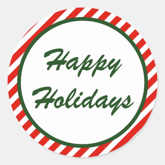 Pegatinas de vacaciones de Navidades de la fronter (Anverso)