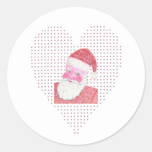 Pegatinas de vacaciones de Papá Noel en Pointillis