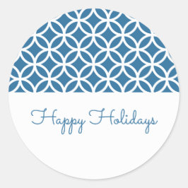 Pegatinas de vacaciones en diamantes de clase azul