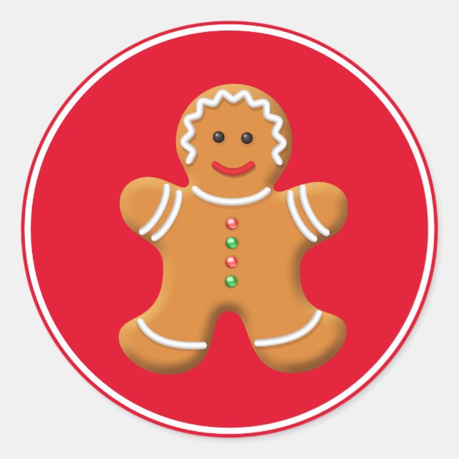 Pegatinas de vacaciones Gingerbread Persona (Anverso)