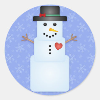 Pegatinas de vacaciones Ice Cube Snowman