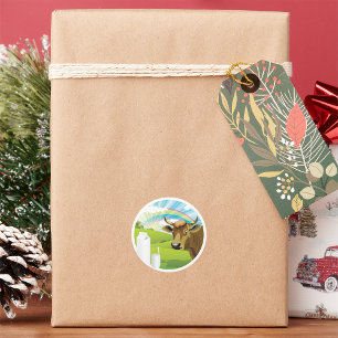 Pegatinas De Vacas Y Leche