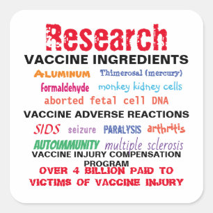 Pegatinas de Vacunas de Investigación