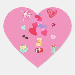 pegatinas de "VALENTINE"