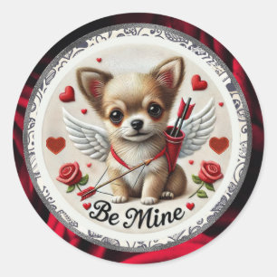Pegatinas de Valentine Angel Chihuahua - Sé mío