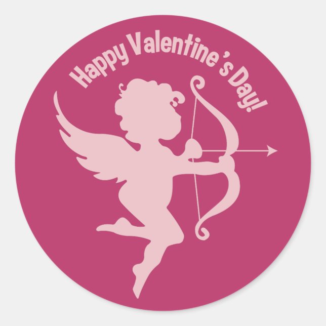 Pegatinas de Valentine Cupid (Anverso)