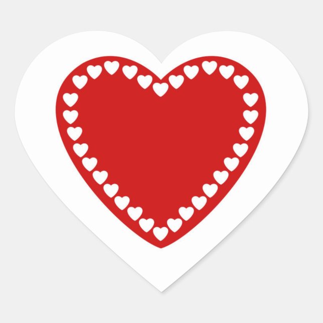 Pegatinas de Valentine Heart (Anverso)