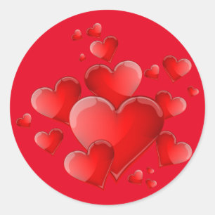 Pegatinas de Valentine Heart