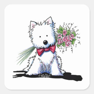 Pegatinas de Valentine Prince Westie